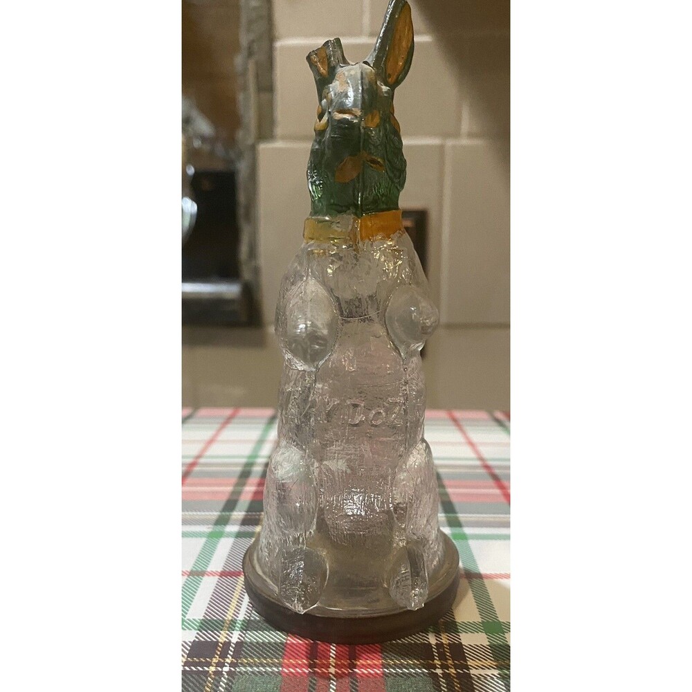 1900s Glass Rabbit Candy Container - Picture 2 of 8